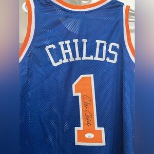 Chris Childs NBA NY Knicks Signed Authenticated Jersey